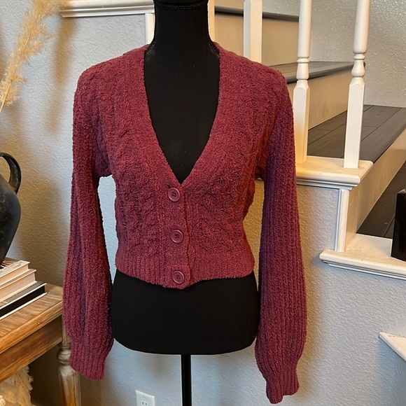BDG Sweaters - NWOT BDG Burgundy Long Sleeve Sweater